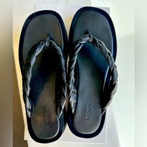 Vince “Nita” braided sandal 9.5 Black
